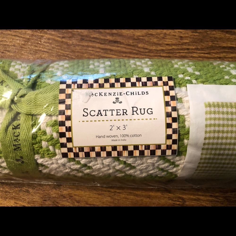 Brand NewMacKenzie Childs Scatter Rug. 2 X 3